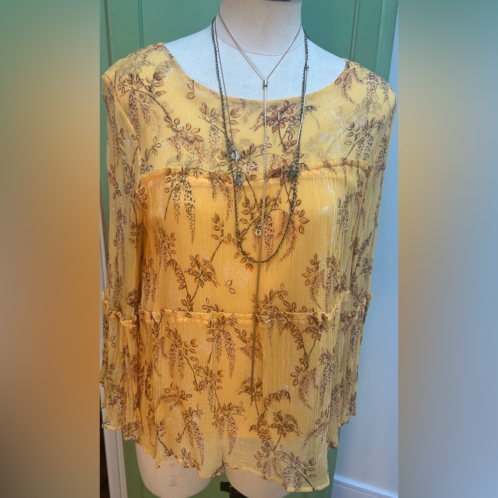 Sundance chiffon lined blouse